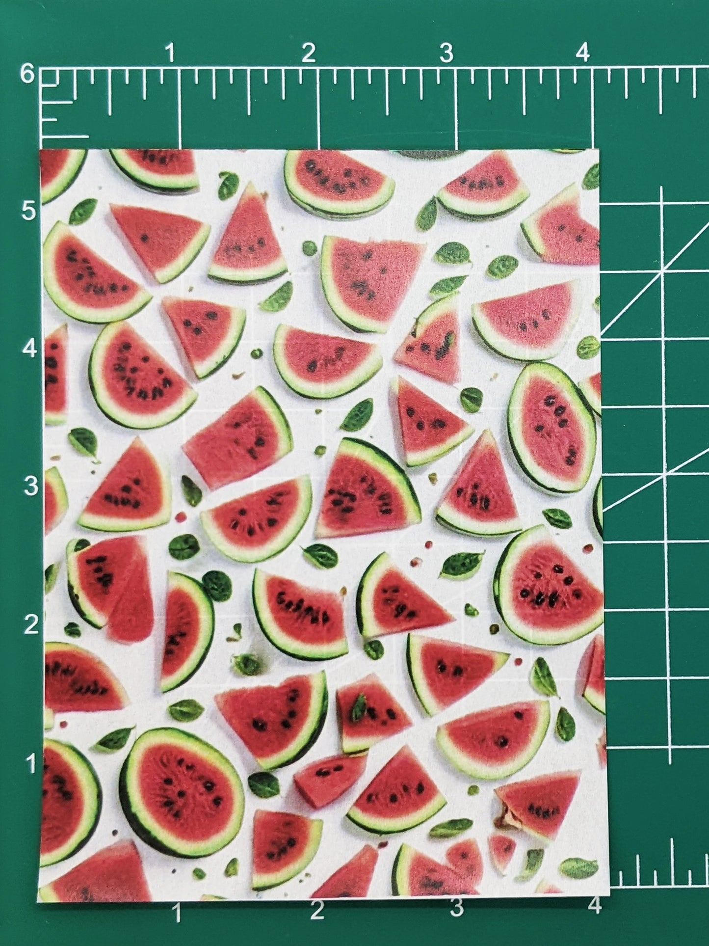 Watermelon Slices & Leaves Water-Soluble Transfer Sheet