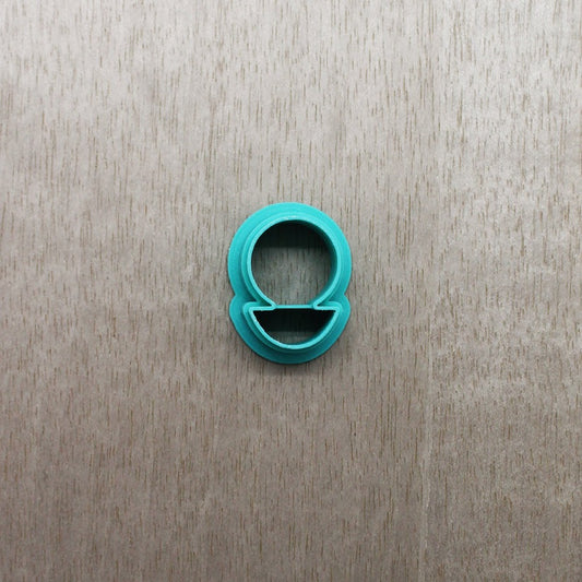 Circle and a half cutter that can be used for cookies, ceramics, pottery, cookies, polymer clay, fondant and other mediums