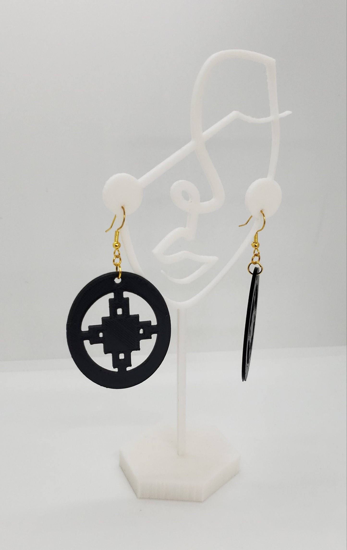 Dame-Dame African Symbol Statement Earrings