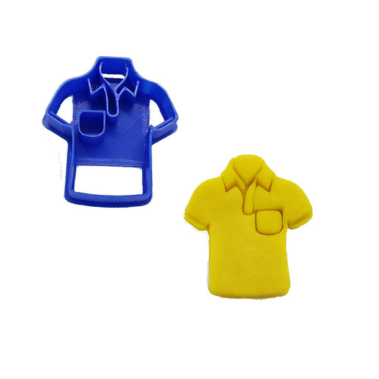 Polo Shirt Cookie Cutter with Detail