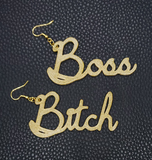 Boss Bitch Mismatched Earrings