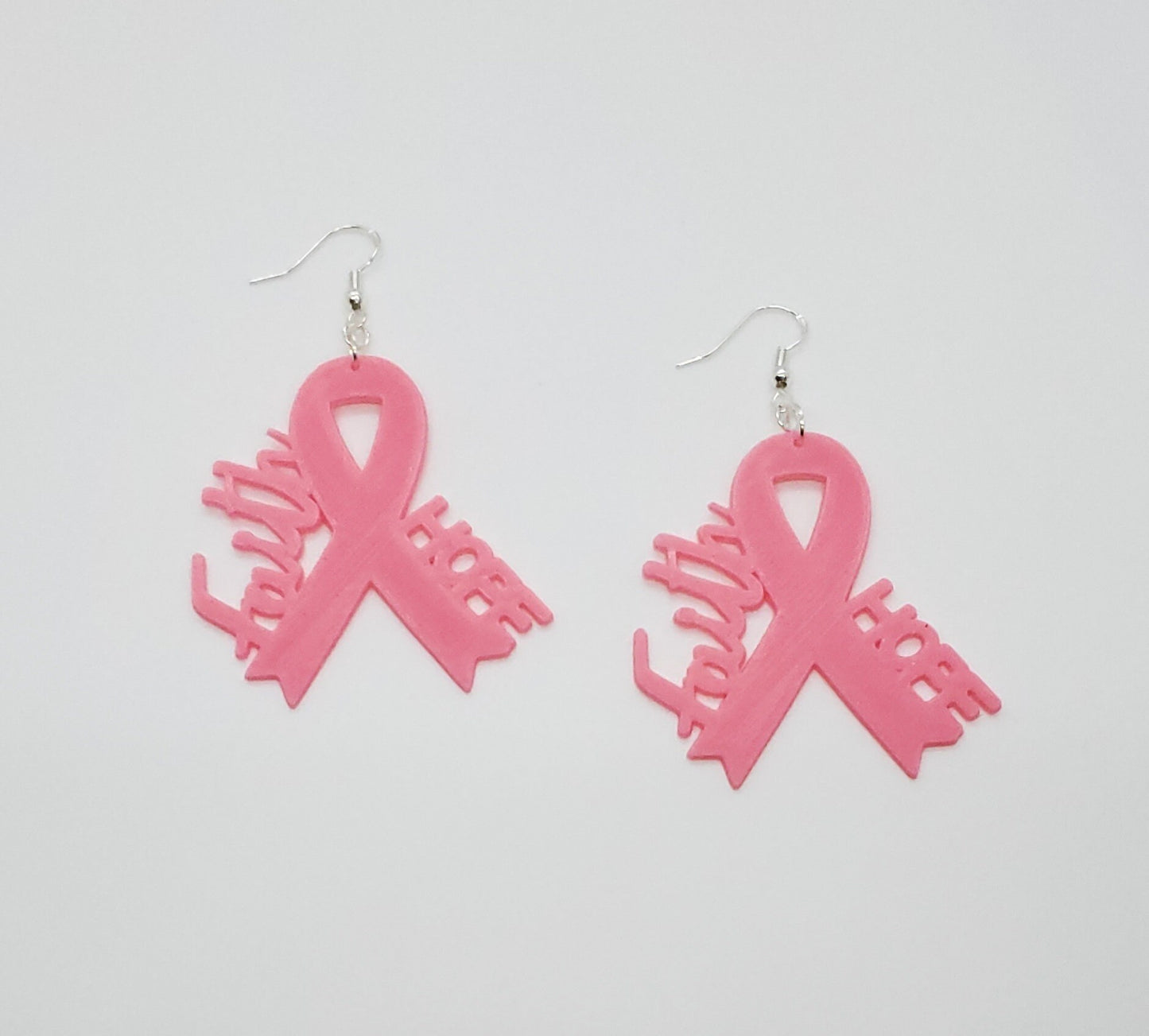 Faith and Hope Awareness Ribbon Earrings