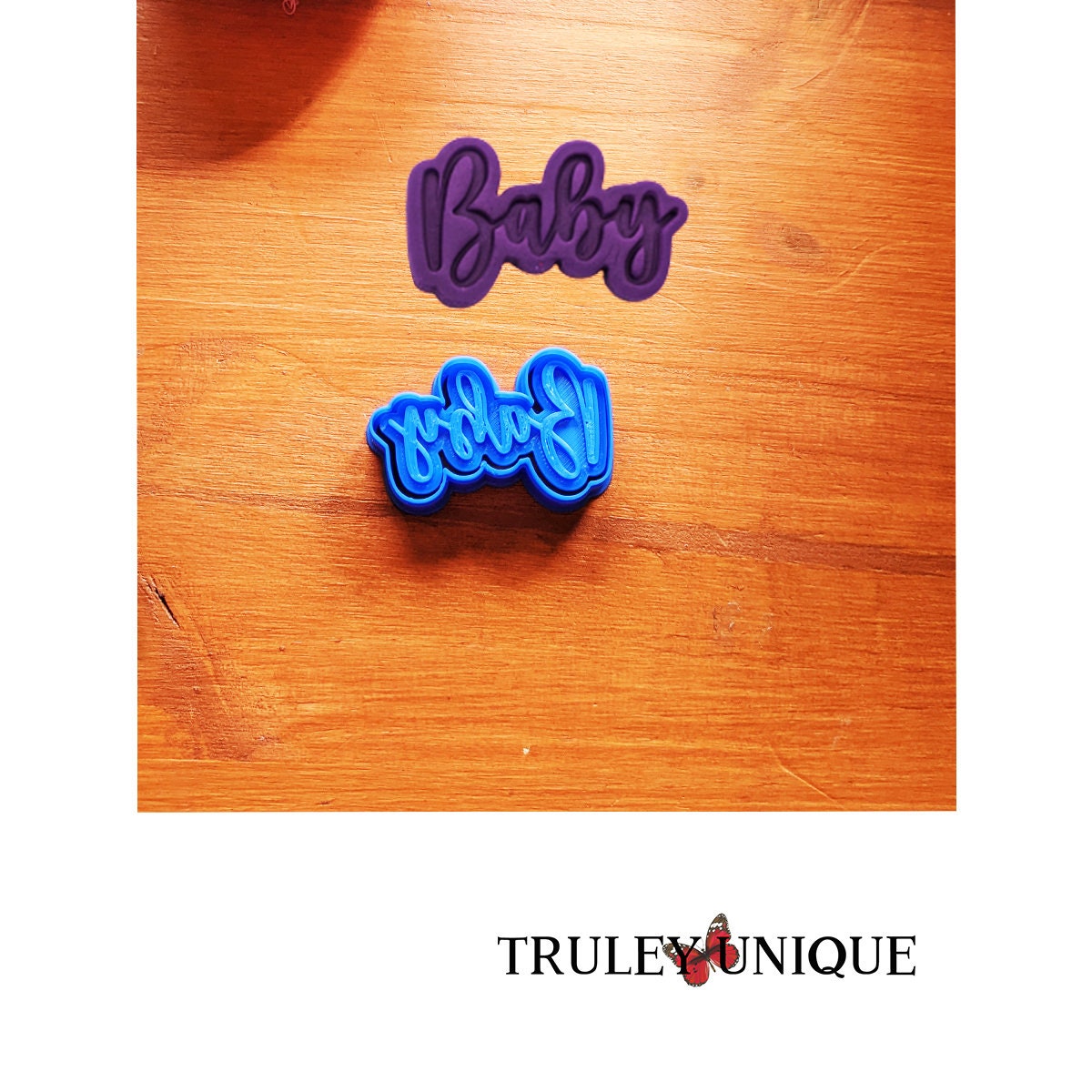 Baby Cookie Cutter and Embossing Stamp, 2 Inch to 6 Inch Size Options