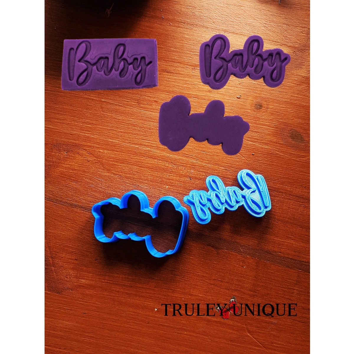 Baby Cookie Cutter and Embossing Stamp, 2 Inch to 6 Inch Size Options